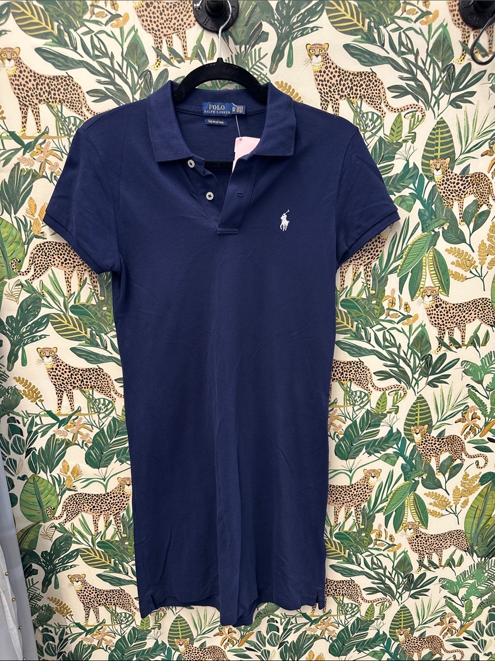 Polo by Ralph Lauren Women's Navy Polo Shirt Dress “the mesh mini” XS